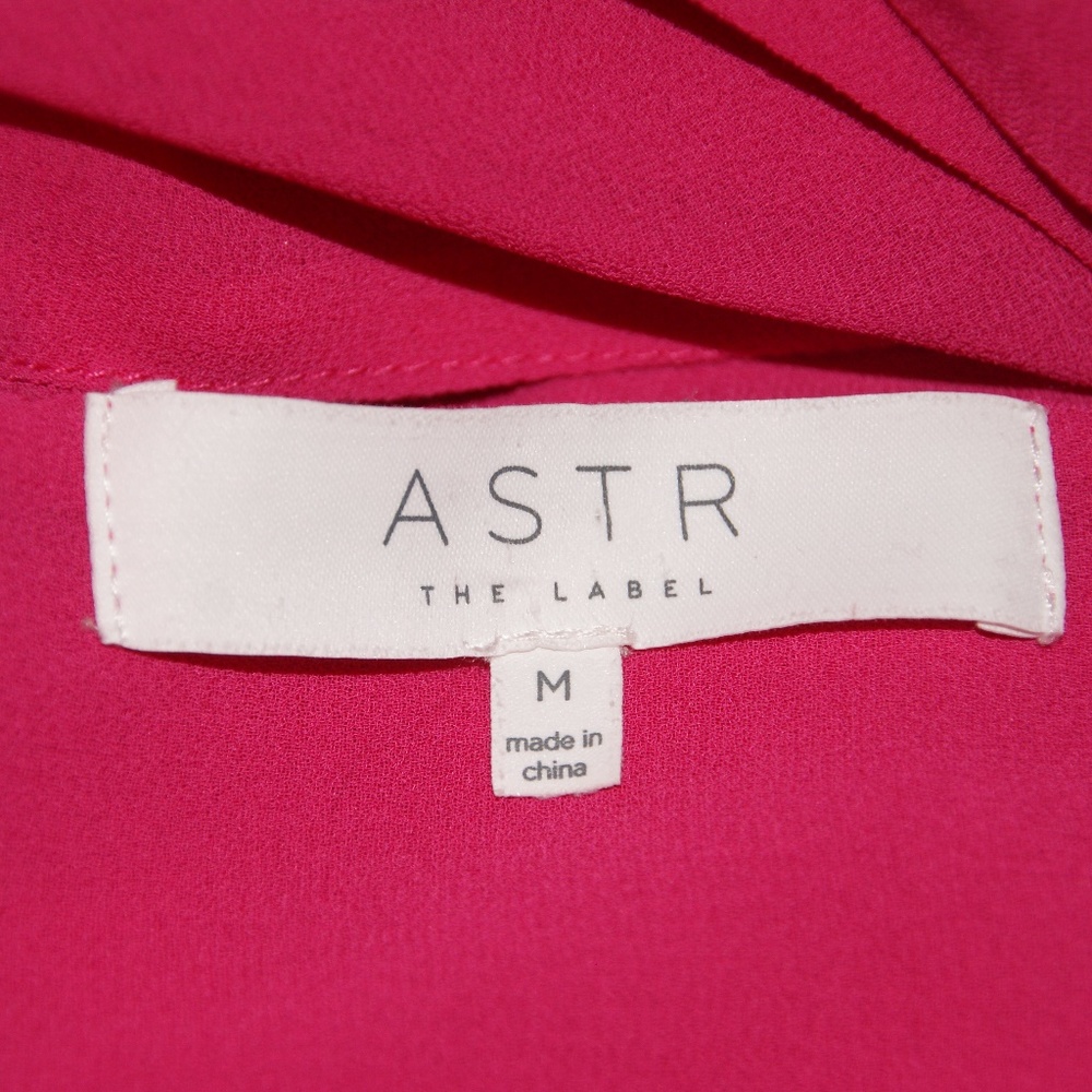 120 ASTR THE LABEL Fuchsia Pink High Neck Shift Dress sz M - Picture 4 of 6